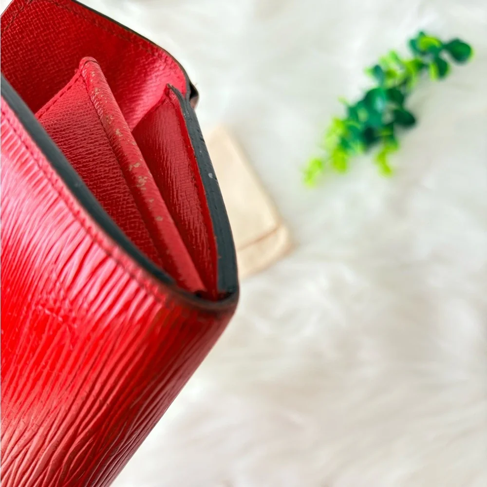 Louis Vuitton Red Epi Leather Sarah Envelope‎ Wallet